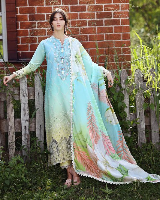 MUSHQ SOLACE OMBRE CHIKANKARI UNSTITCHED - ETHEREAL PAUSE MUNSS260202