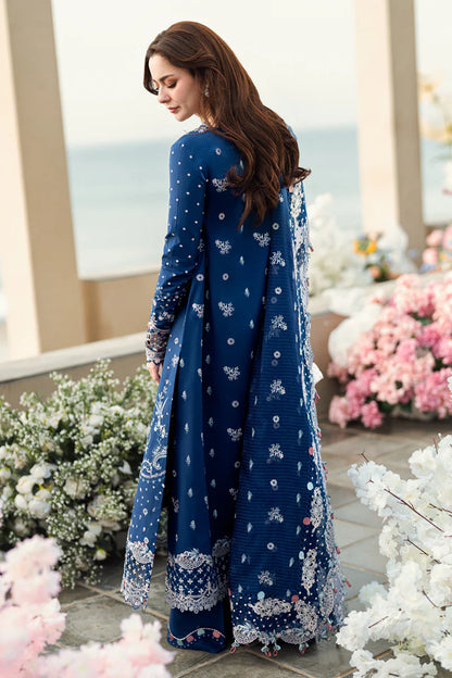 Sahil Luxury Lawn by Qalamkar 3 PCs Unstitched 2025 - FK-05 AURORA