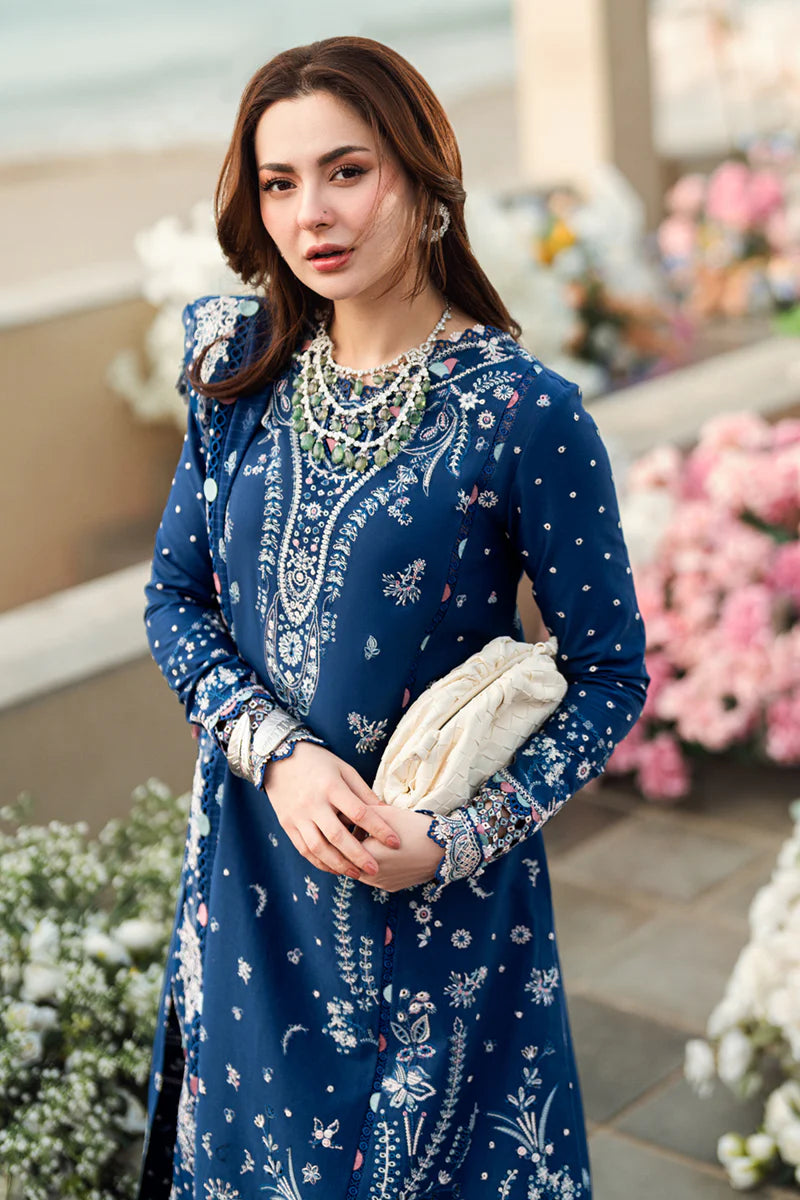 Sahil Luxury Lawn by Qalamkar 3 PCs Unstitched 2025 - FK-05 AURORA