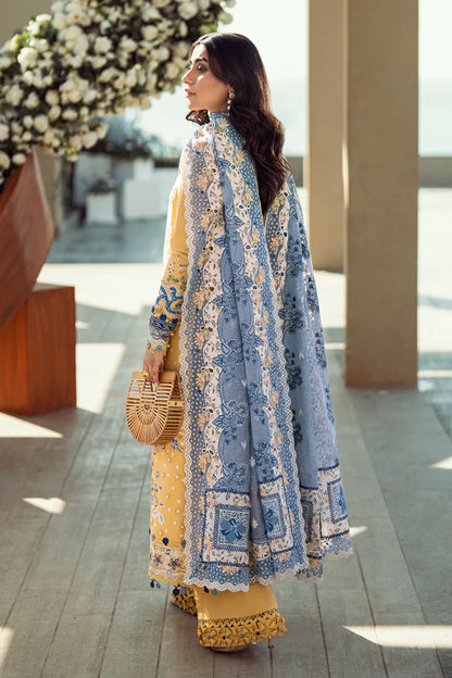 Sahil Luxury Lawn by Qalamkar 3 PCs Unstitched 2025 - FK-06 NATALIE