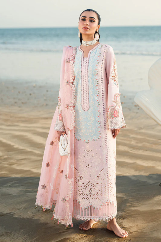 Sahil Luxury Lawn by Qalamkar 3 PCs Unstitched 2025 - FK-08 REEM