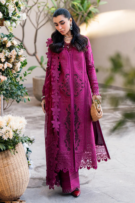 Sahil Luxury Lawn by Qalamkar 3 PCs Unstitched 2025 - FK-11 VIOLET