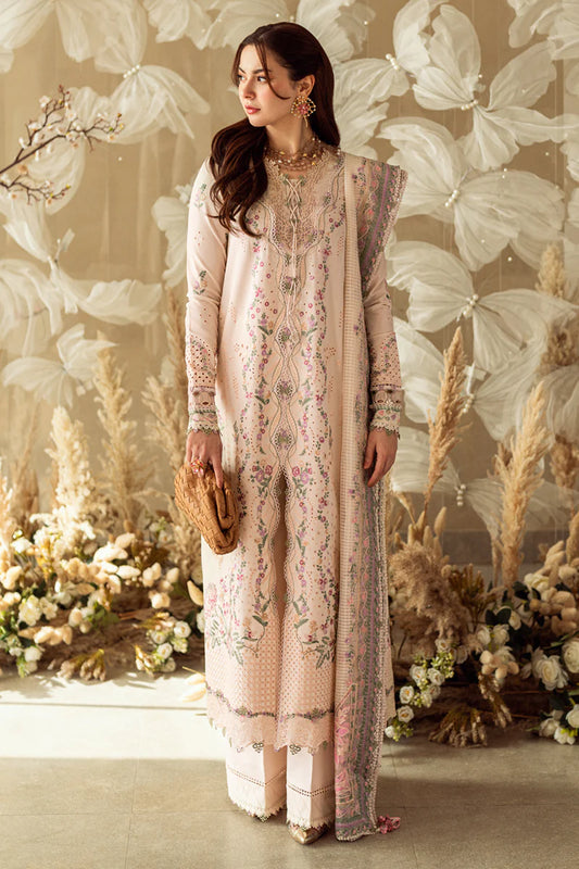 Sahil Luxury Lawn by Qalamkar 3 PCs Unstitched 2025 - FK-12 LILY