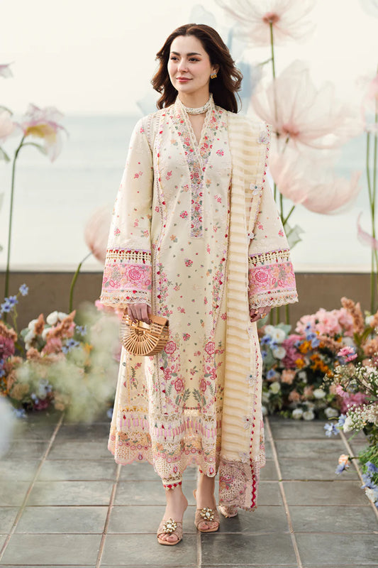 Sahil Luxury Lawn by Qalamkar 3 PCs Unstitched 2025 - FK-14 SCARLETT