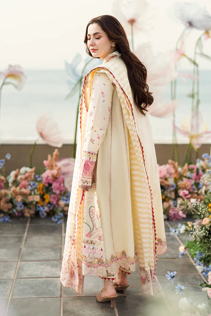 Sahil Luxury Lawn by Qalamkar 3 PCs Unstitched 2025 - FK-14 SCARLETT