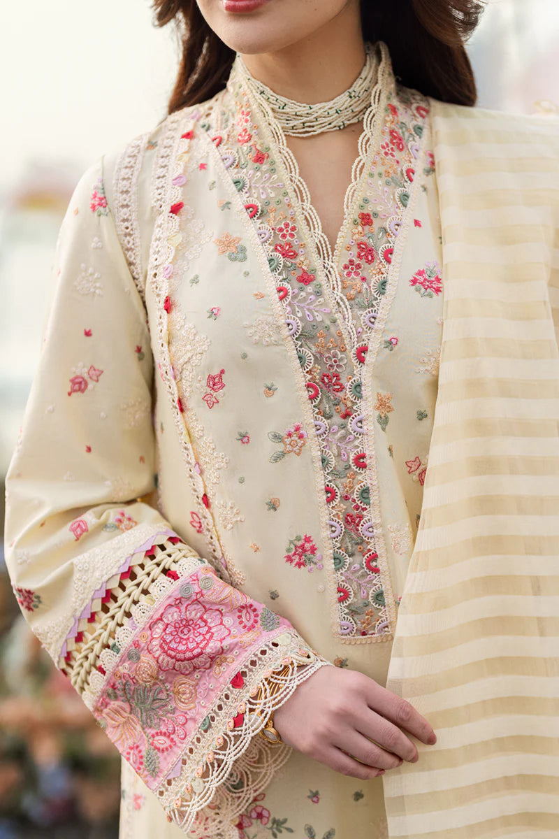 Sahil Luxury Lawn by Qalamkar 3 PCs Unstitched 2025 - FK-14 SCARLETT