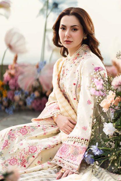 Sahil Luxury Lawn by Qalamkar 3 PCs Unstitched 2025 - FK-14 SCARLETT