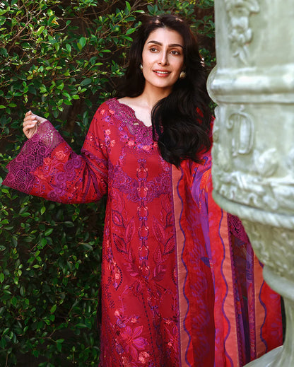 A MOI LUXURY LAWN BY MUSHQ UNSTITCHED'26 | Falling Petals