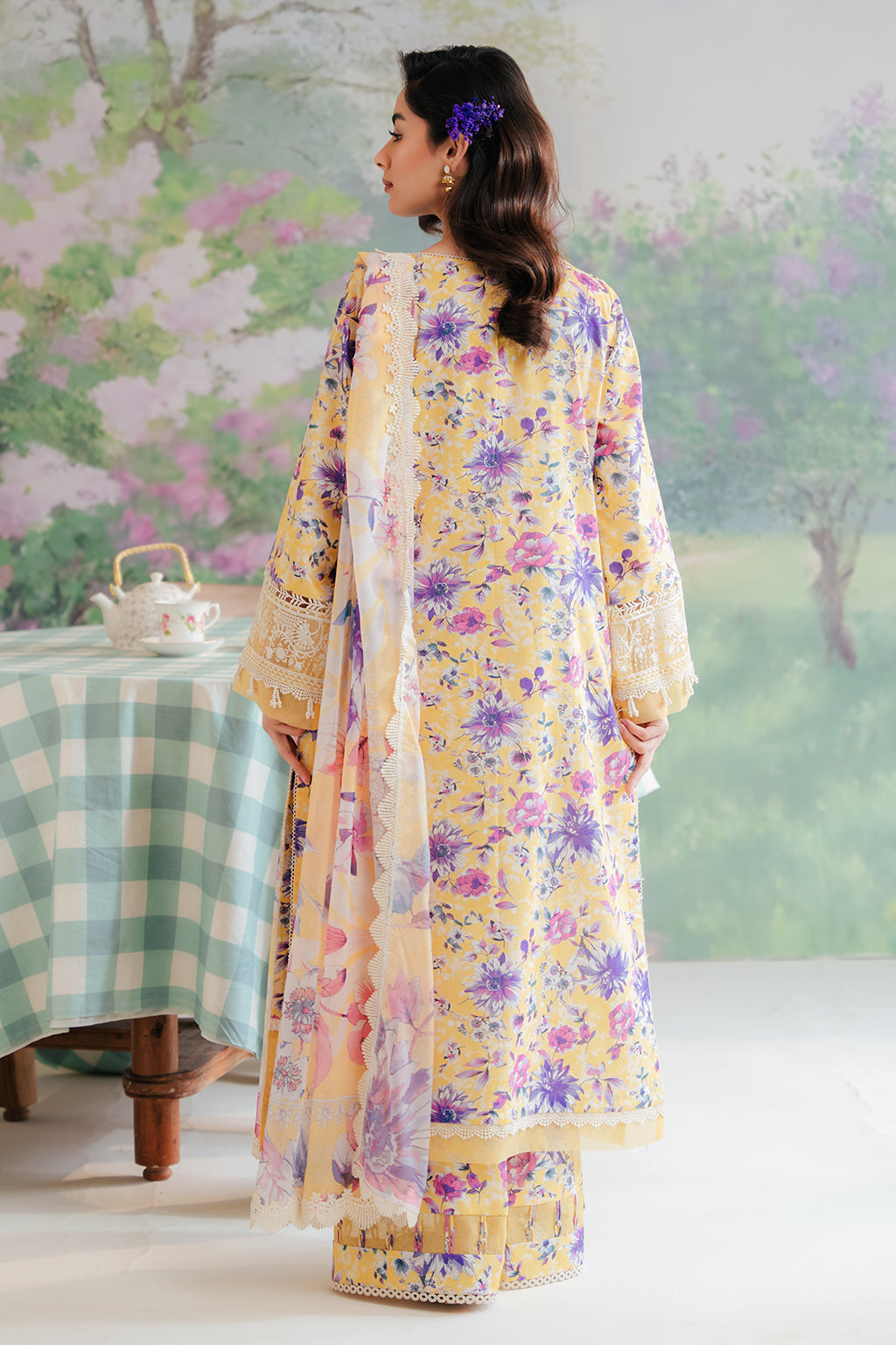 Afrozeh The Floral Charm Embroidered Lawn Tuscany | 24-V1-01