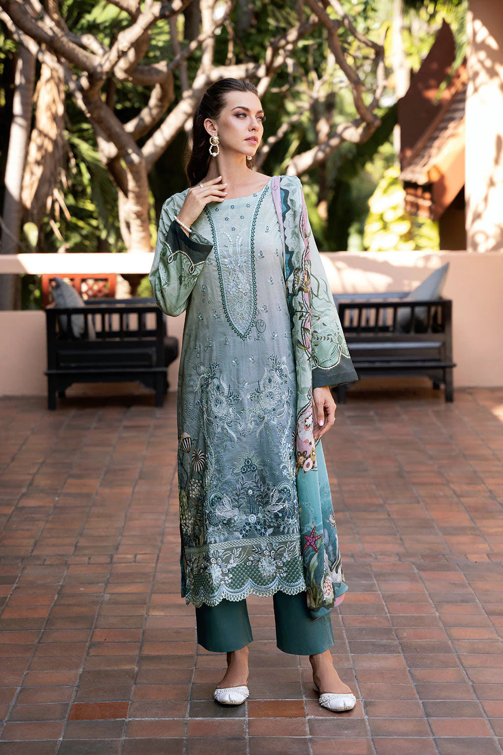 Ramsha Ghazal Luxury Lawn Vol 03 2025 - G-306