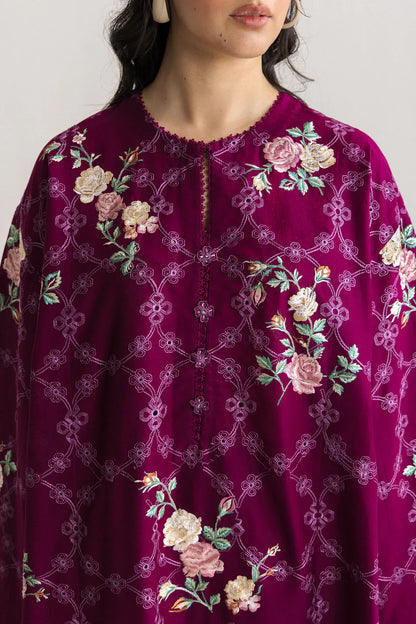 COCO BY ZARA SHAHJAHAN LAWN VOL 2 '26 - UNSTITCHED SIA-1A (OLIVE GREEN)