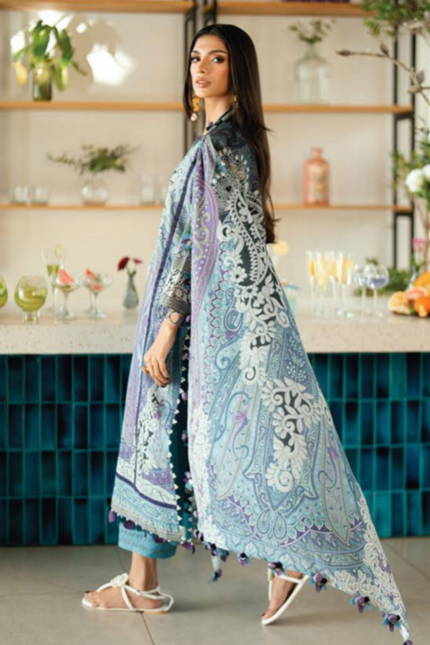 JADE URBANE PRINTED LAWN UNSTITCHED'26 | 20934 A