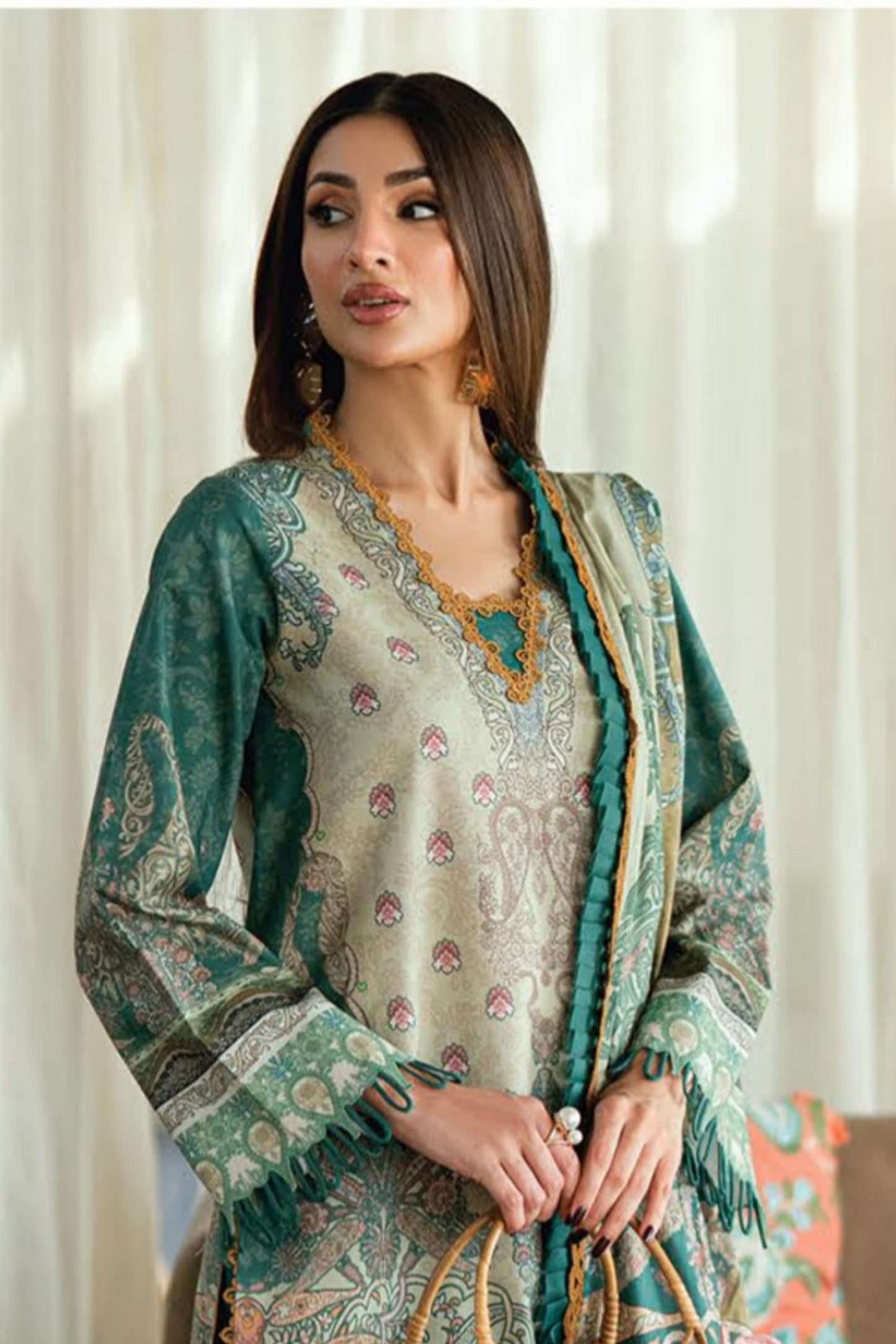 JADE URBANE PRINTED LAWN UNSTITCHED'26 | 20936 A