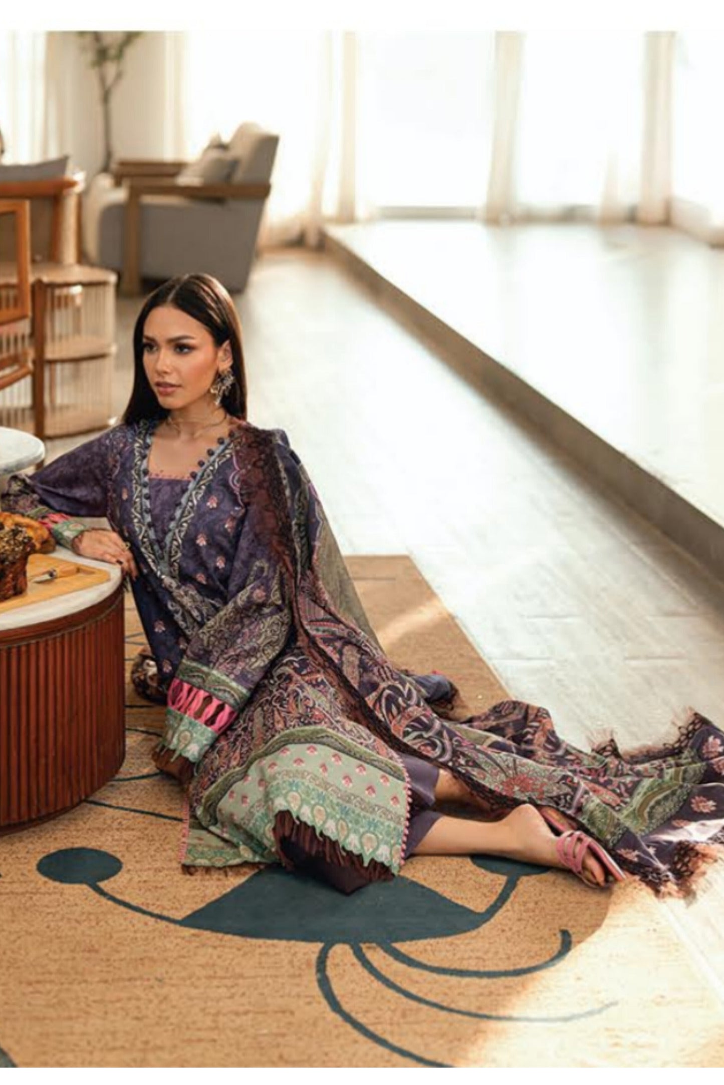 JADE URBANE PRINTED LAWN UNSTITCHED'26 | 20936 B