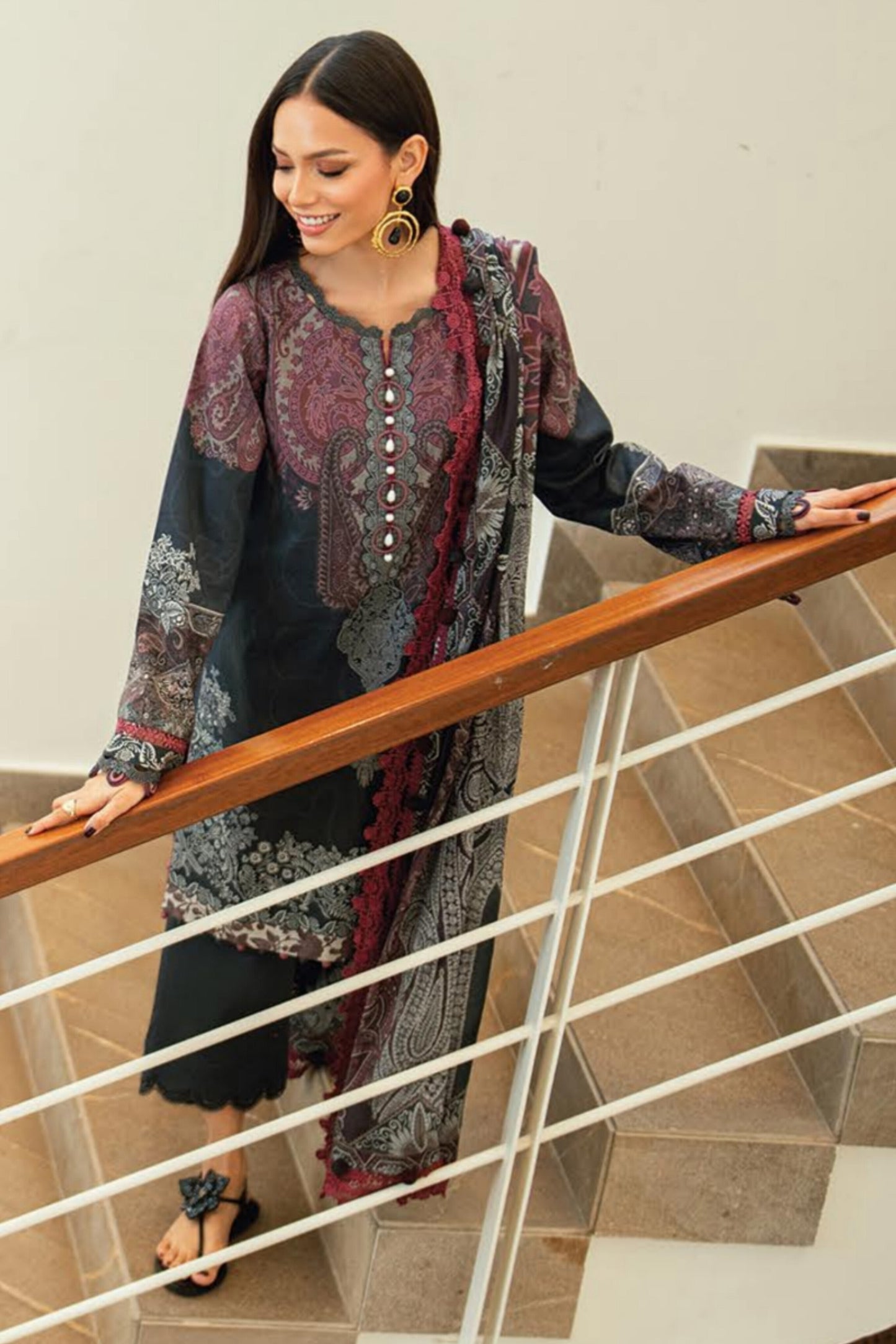 JADE URBANE PRINTED LAWN UNSTITCHED'26 | 20938 A