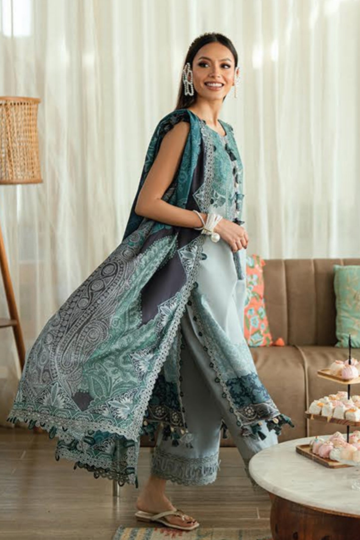 JADE URBANE PRINTED LAWN UNSTITCHED'26 | 20938 B