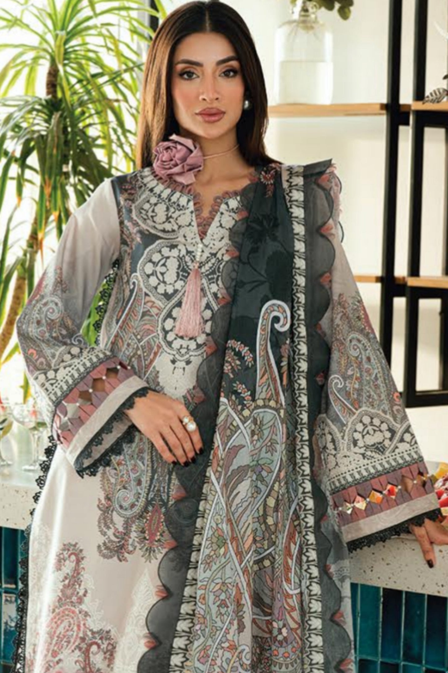 JADE URBANE PRINTED LAWN UNSTITCHED'26 | 20939 A