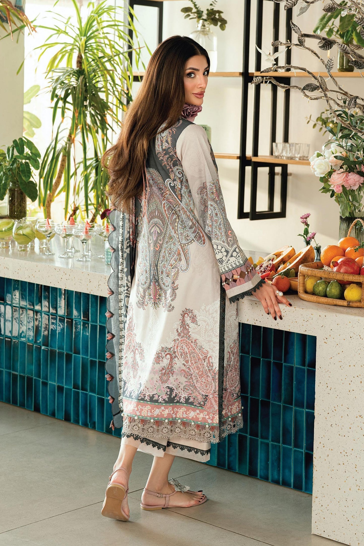 JADE URBANE PRINTED LAWN UNSTITCHED'26 | 20939 A