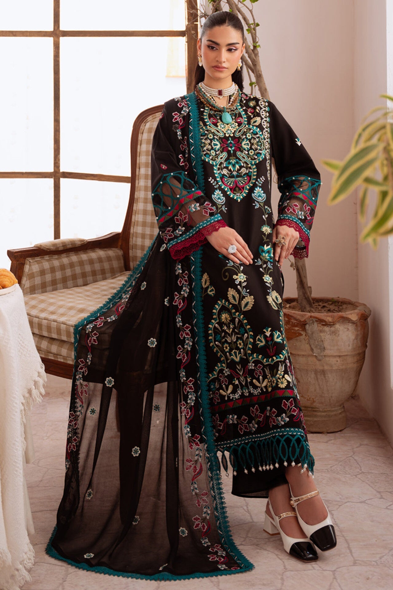 SHANAYA BY MAHNUR EMBROIDERED LAWN COLLECTION'26| D6