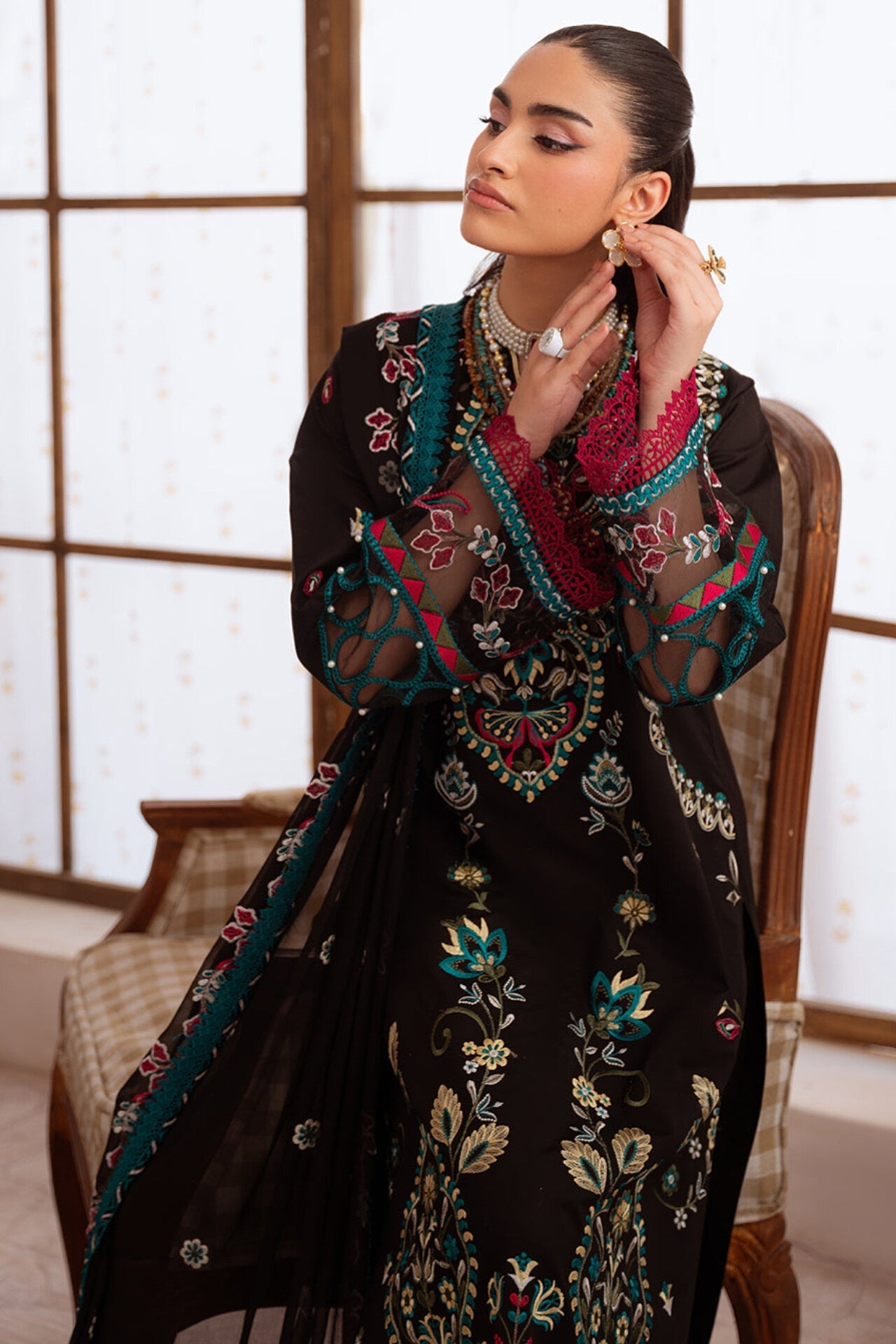 SHANAYA BY MAHNUR EMBROIDERED LAWN COLLECTION'26| D6