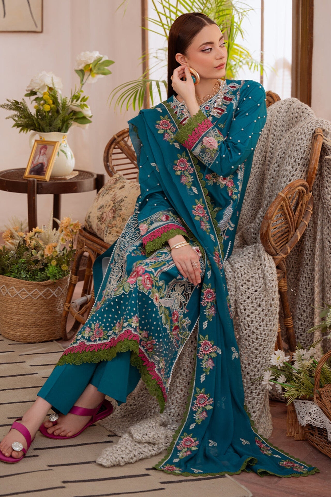 SHANAYA BY MAHNUR EMBROIDERED LAWN COLLECTION'26| D5