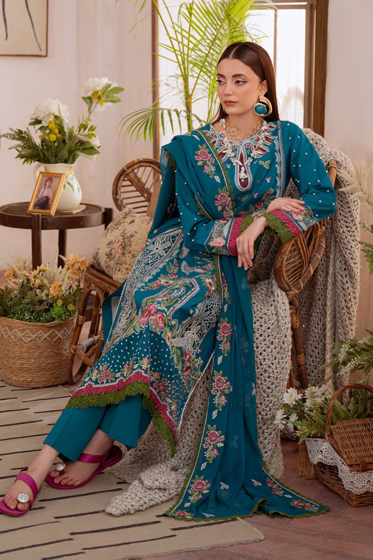 SHANAYA BY MAHNUR EMBROIDERED LAWN COLLECTION'26| D5