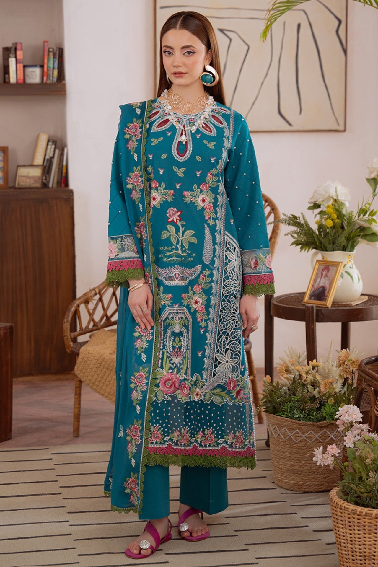 SHANAYA BY MAHNUR EMBROIDERED LAWN COLLECTION'26| D5