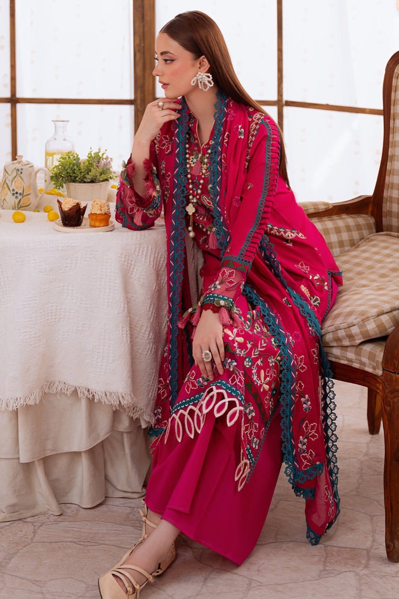 SHANAYA BY MAHNUR EMBROIDERED LAWN COLLECTION'26| D8