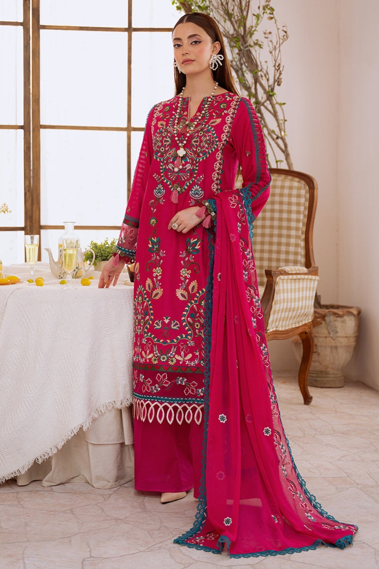 SHANAYA BY MAHNUR EMBROIDERED LAWN COLLECTION'26| D8