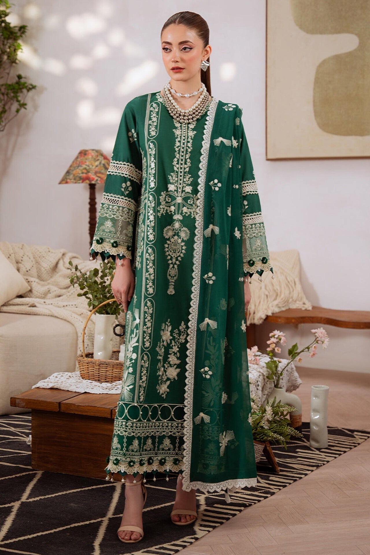 SHANAYA BY MAHNUR EMBROIDERED LAWN COLLECTION'26| D4