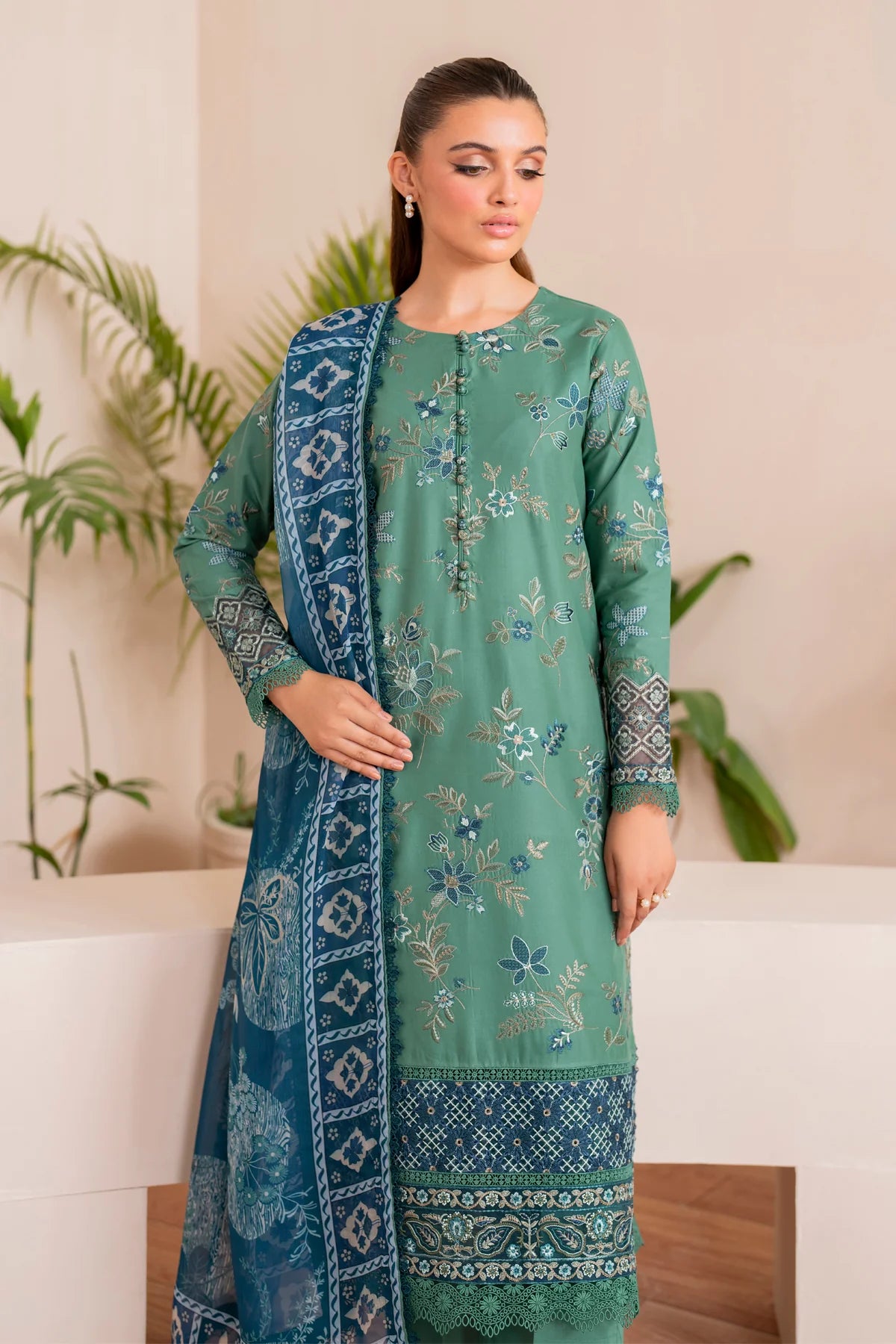 Xenia Printkari Unstitched Lawn 2025 - LUNA