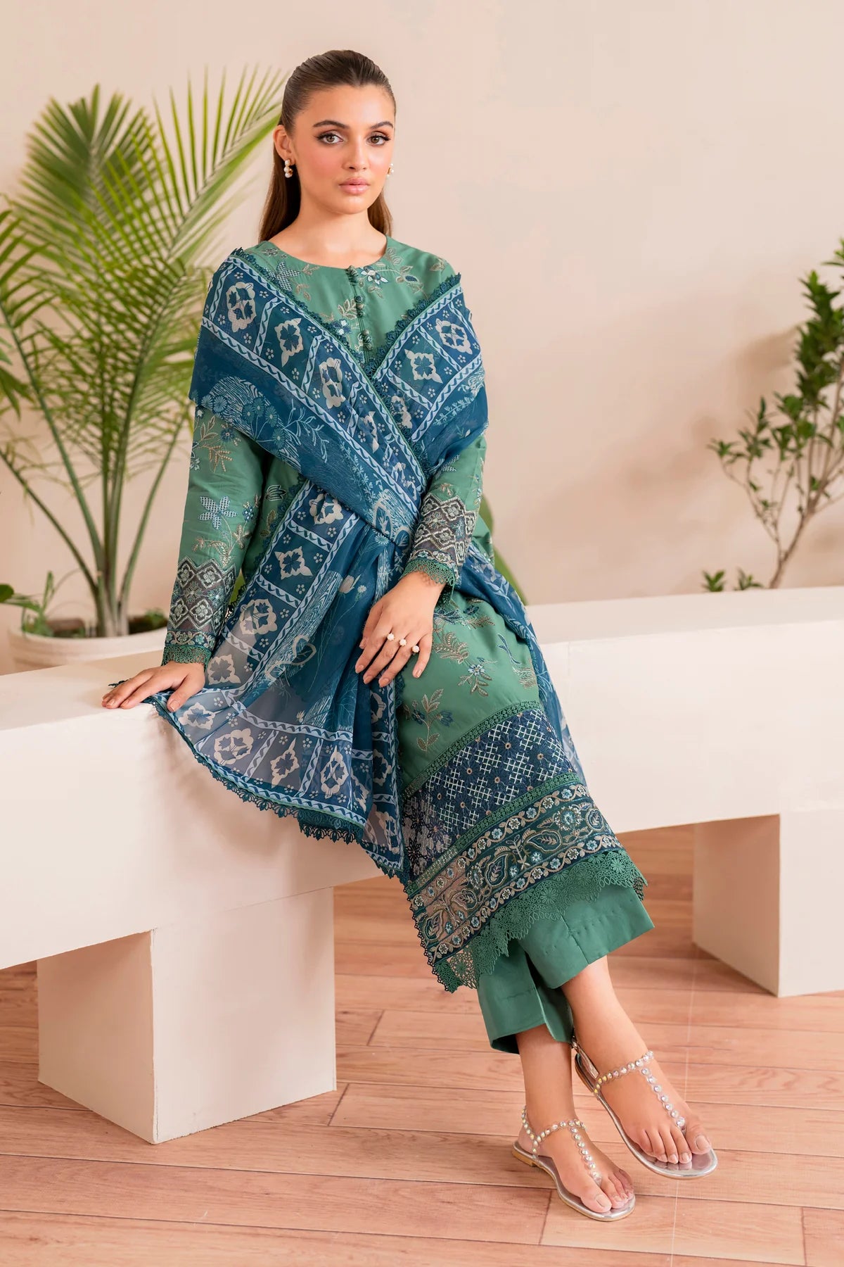 Xenia Printkari Unstitched Lawn 2025 - LUNA