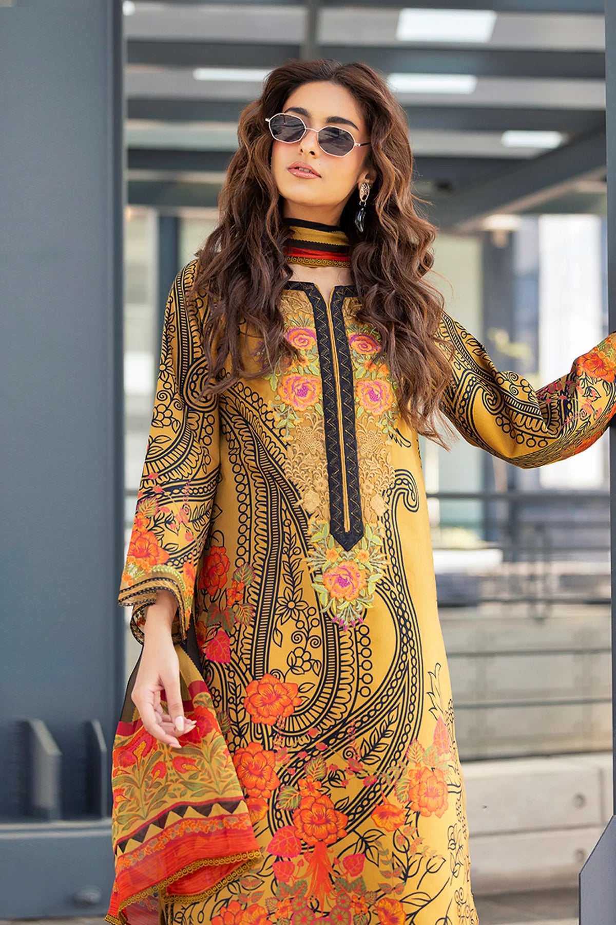 CHARIZMA AGHAZ-E-NOU EMBROIDERED LAWN COLLECTION'26| AG6-01