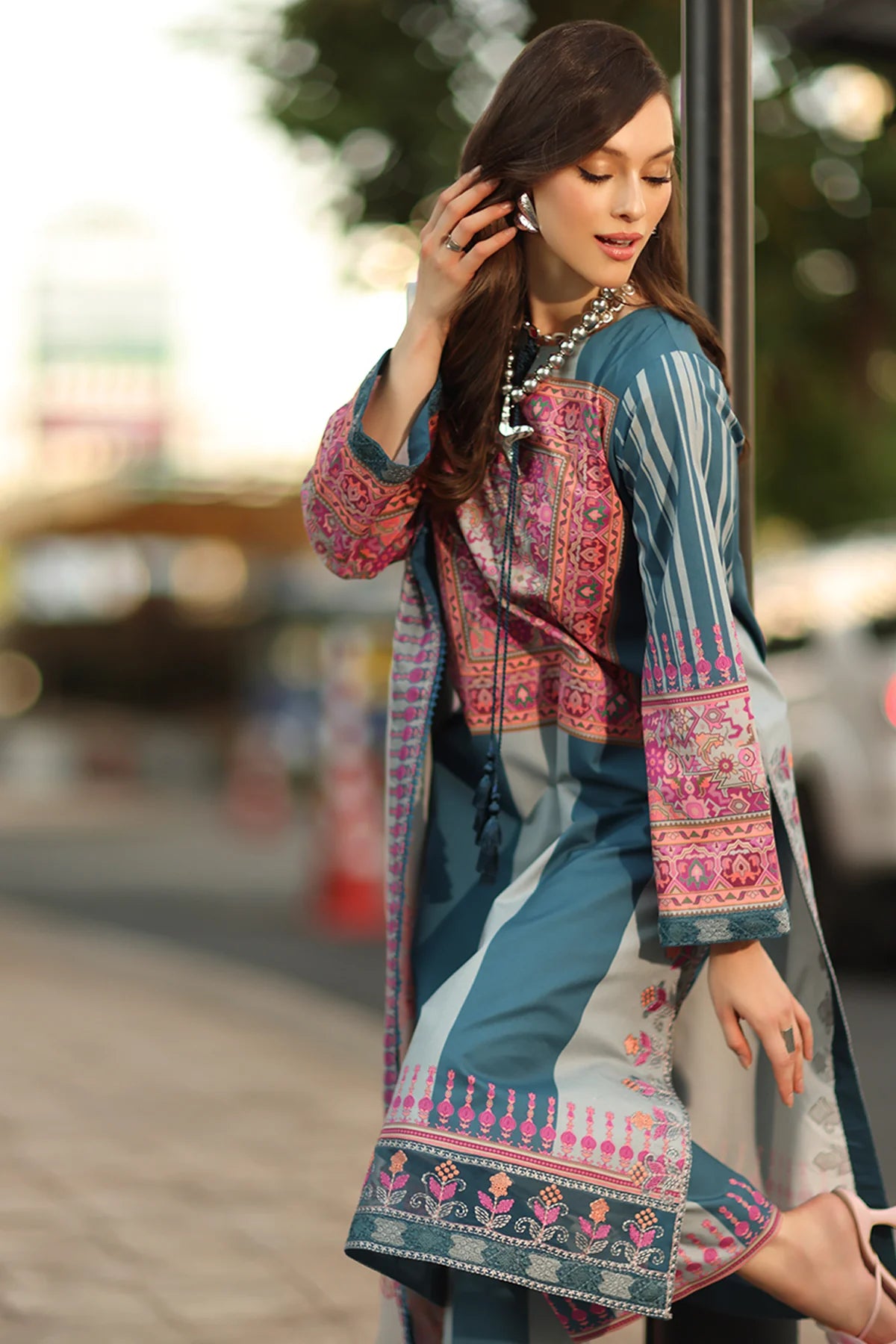 CHARIZMA AGHAZ-E-NOU EMBROIDERED LAWN COLLECTION'26| AG6-09