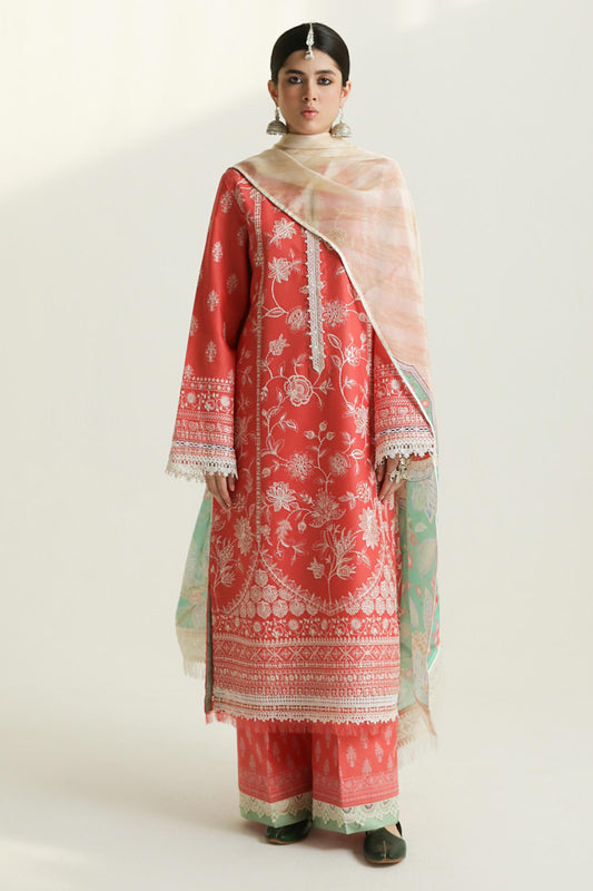 Zara Shahjahan LAWN UNSTITCHED 2024 Collection 2024 – MAHI-1A