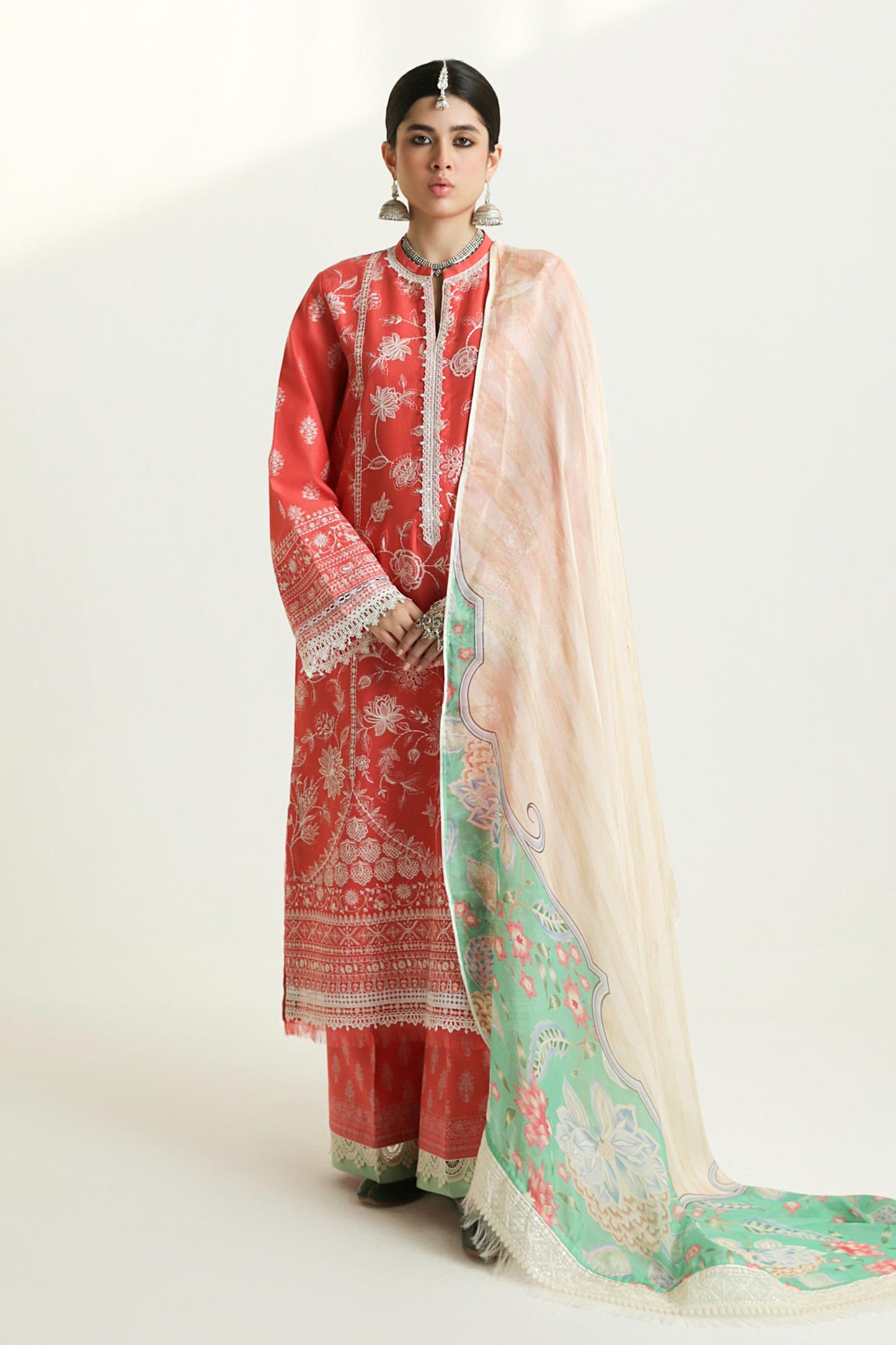 Zara Shahjahan LAWN UNSTITCHED Collection 2024 – MAHI-1A