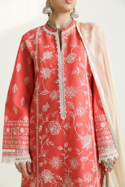 Zara Shahjahan LAWN UNSTITCHED Collection 2024 – MAHI-1A