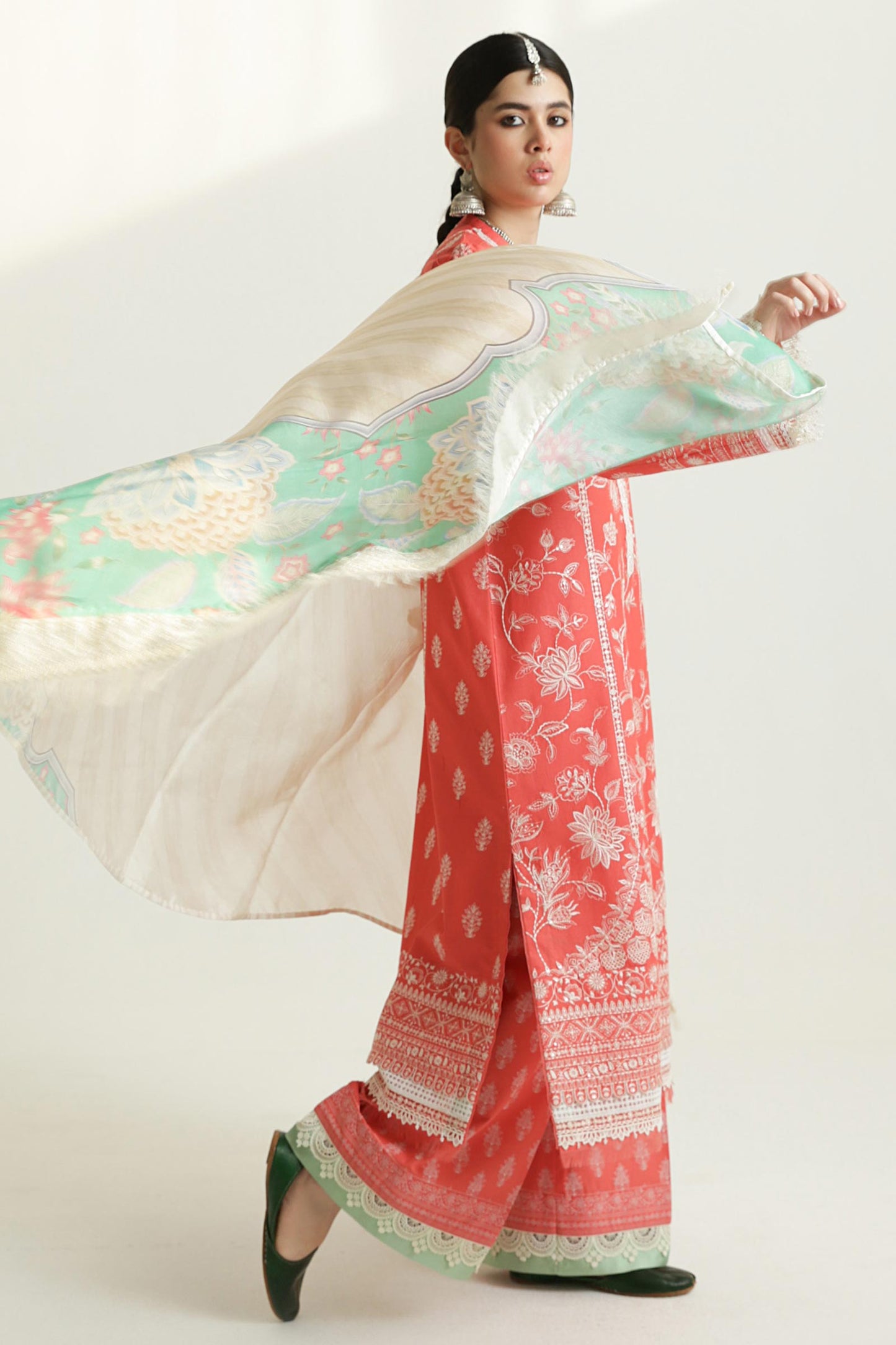 Zara Shahjahan LAWN UNSTITCHED Collection 2024 – MAHI-1A