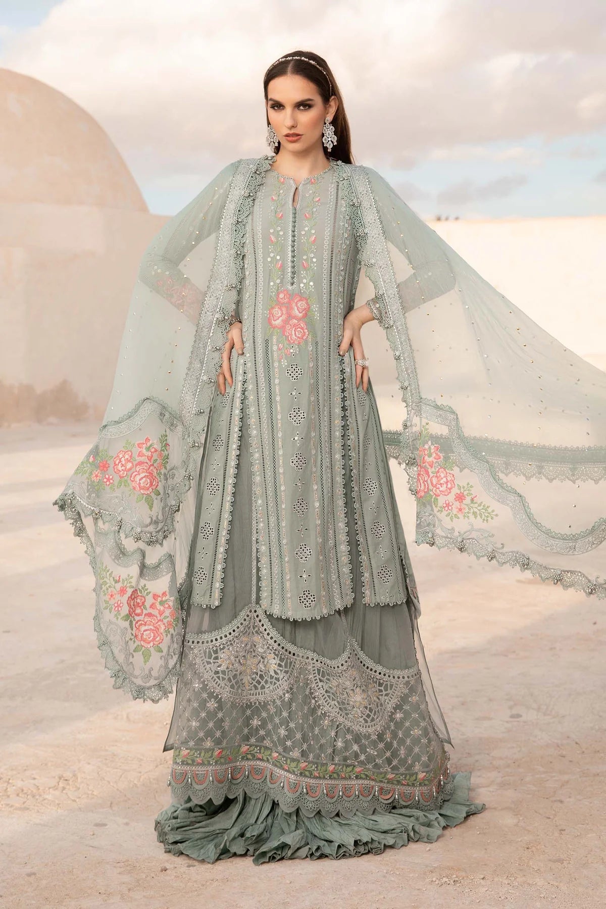 Shop Online Maria B Luxury Lawn 2024 | 12B