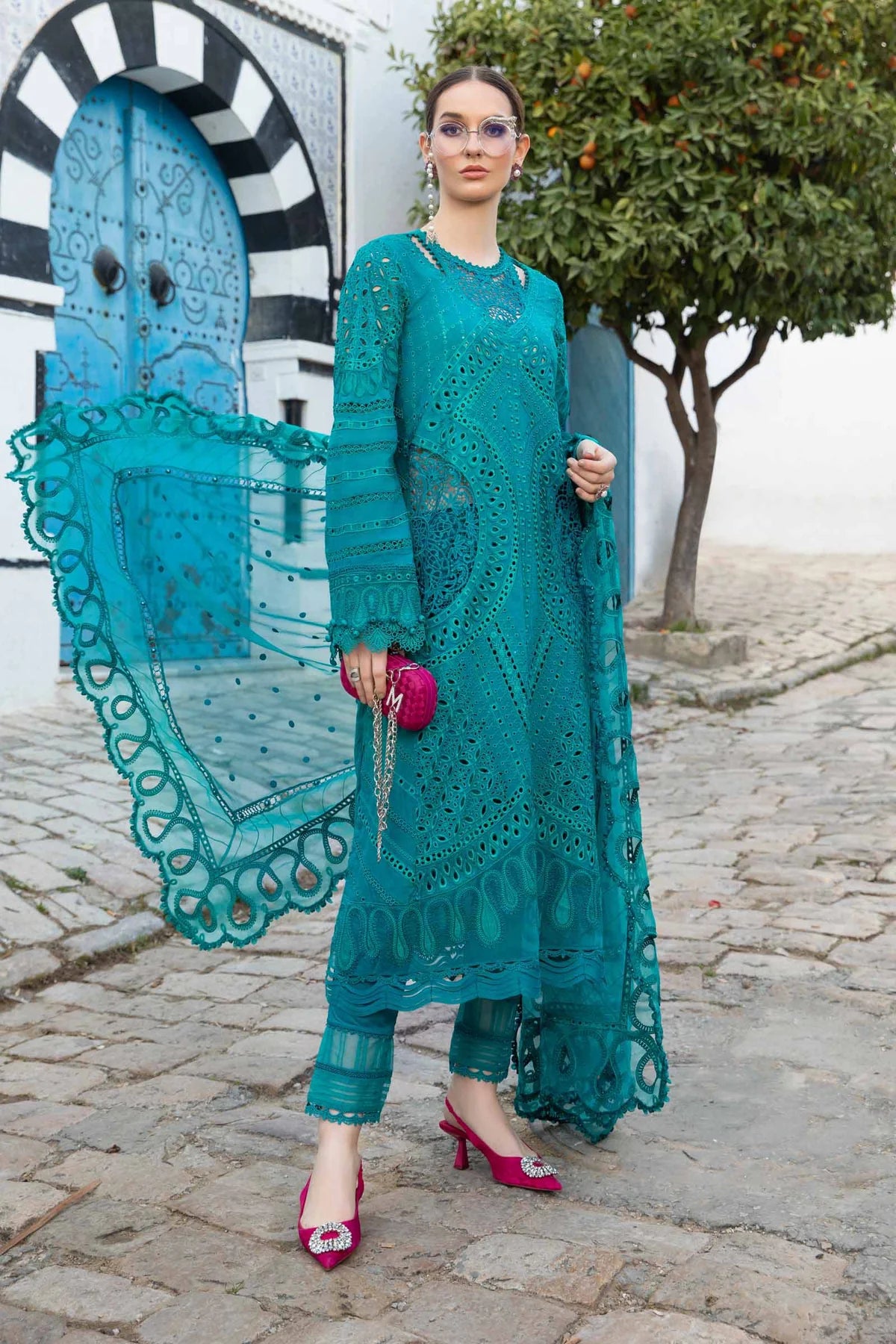 Shop Online Maria B Luxury Lawn 2024 | 02A