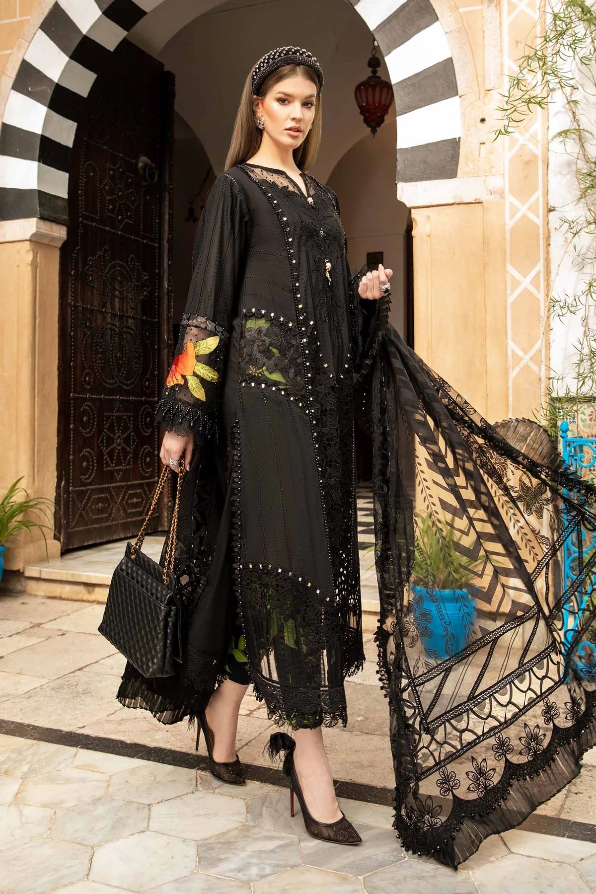 Shop Online Maria B Luxury Lawn 2024 | 08B