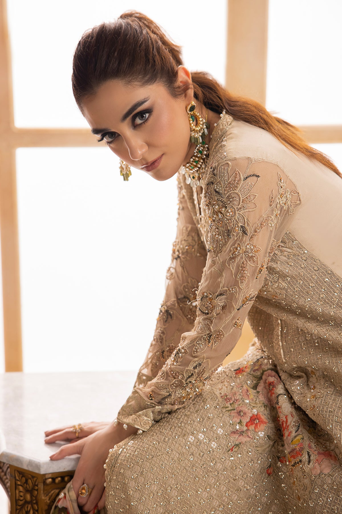 CHARIZMA DASTAN E JASHAN V1 Collection 2024 – Premium Luxury Handwork Chiffon DJW4-05