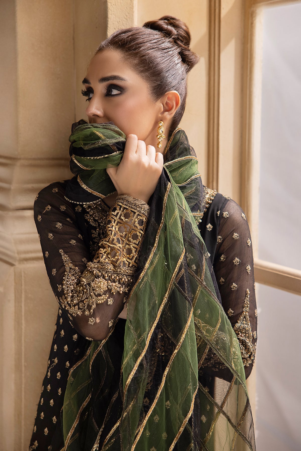 CHARIZMA DASTAN E JASHAN V1 Collection 2024 – Premium Luxury Handwork Chiffon DJW4-06