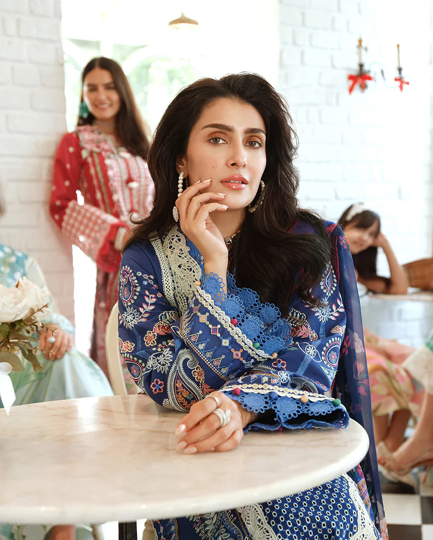 A MOI LUXURY LAWN BY MUSHQ UNSTITCHED'26 | Moonlit Dreams