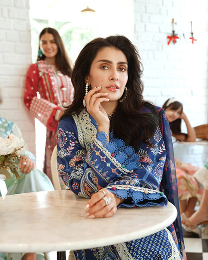 A MOI LUXURY LAWN BY MUSHQ UNSTITCHED'26 | Moonlit Dreams