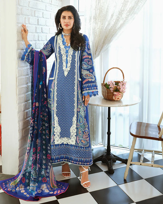 A MOI LUXURY LAWN BY MUSHQ UNSTITCHED'26 | Moonlit Dreams