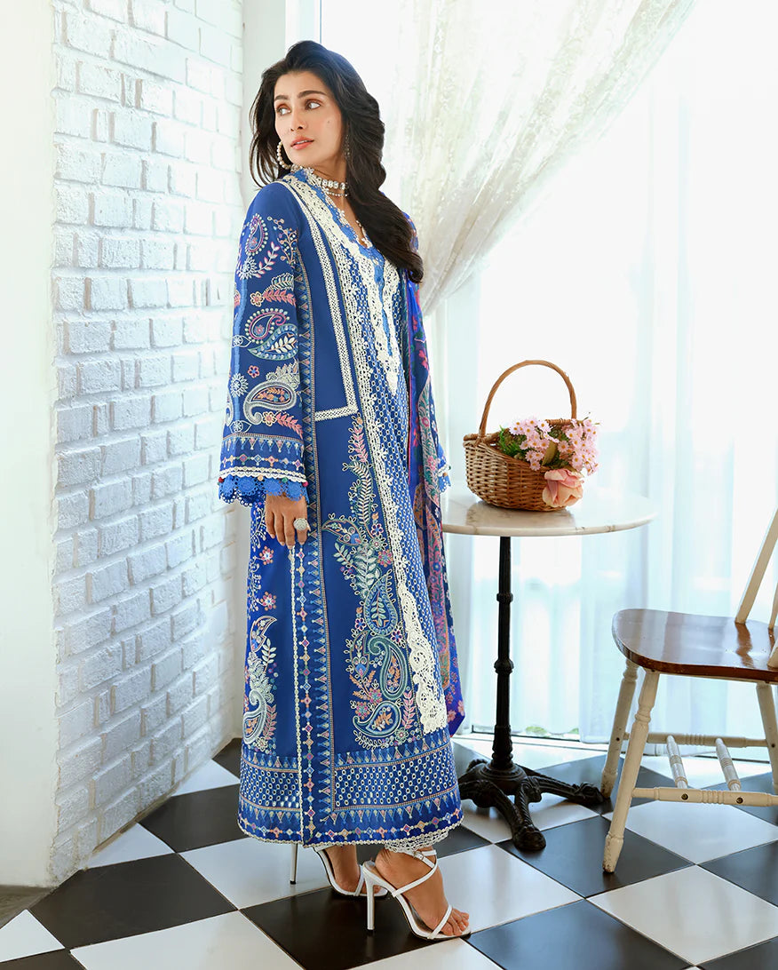 A MOI LUXURY LAWN BY MUSHQ UNSTITCHED'26 | Moonlit Dreams