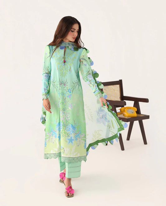 ROHEENAZ ROSETTE UNSTITCHED COLLECTION'26 | Morning Dew