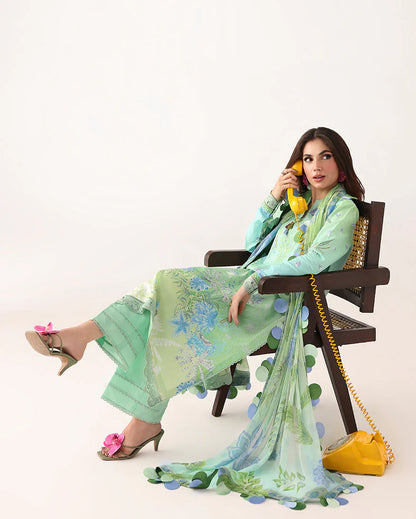 ROHEENAZ ROSETTE UNSTITCHED COLLECTION'26 | Morning Dew