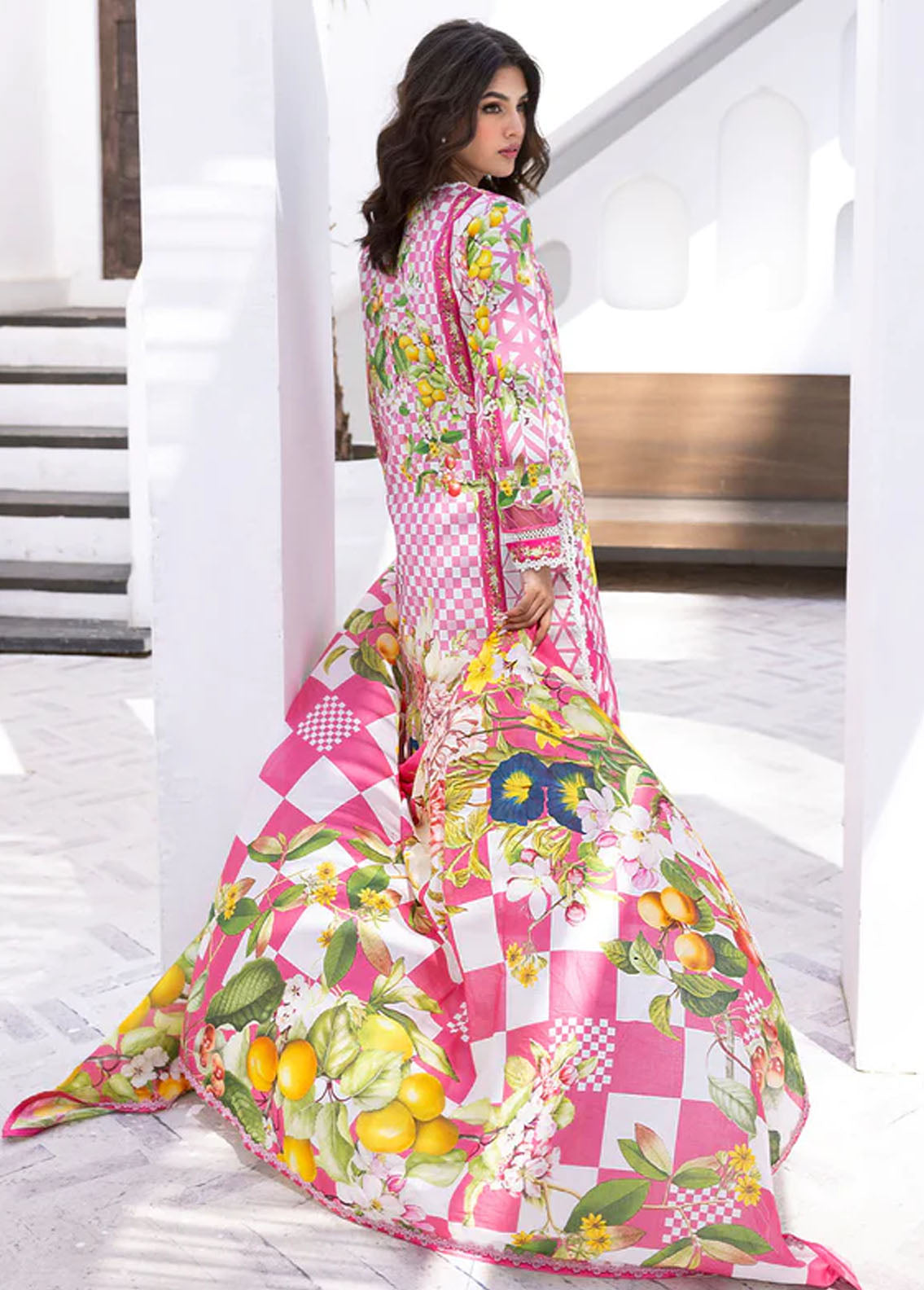 Roheenaz by Mushq Spring Summer Lawn Coral Reef